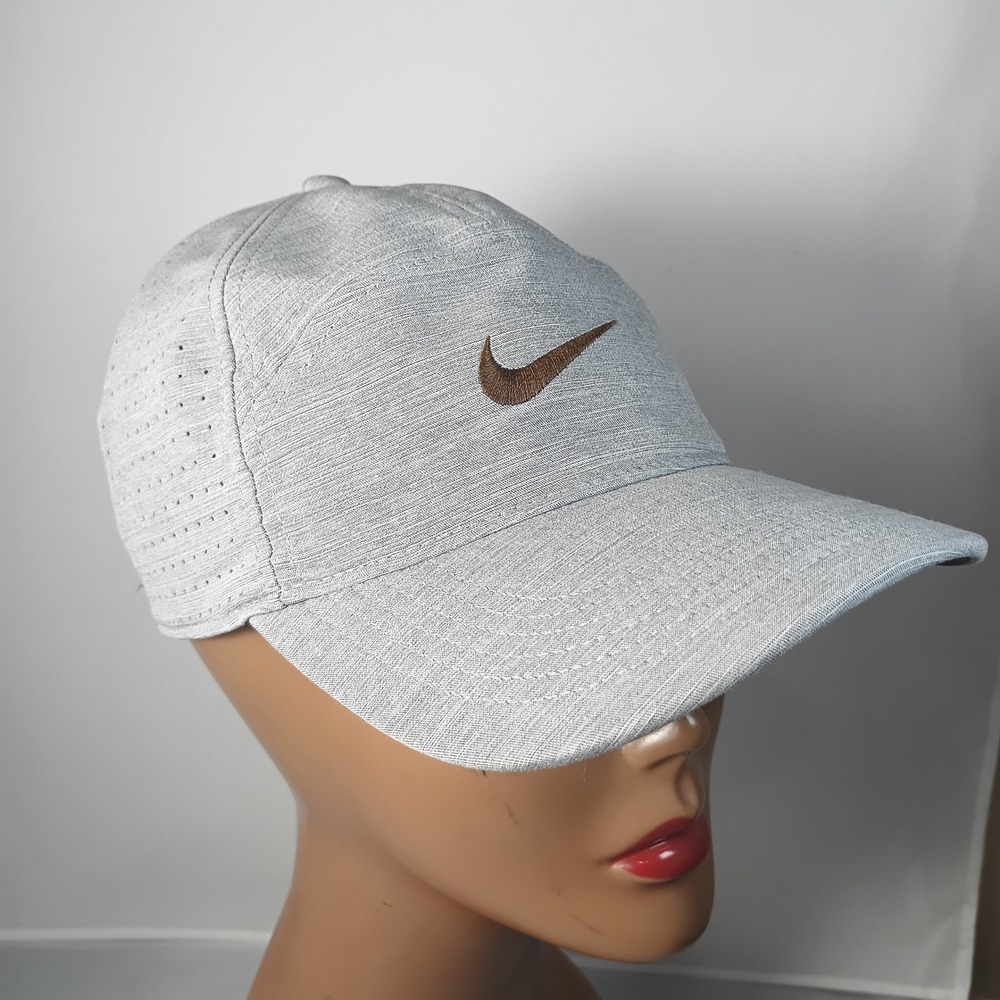 Nike Legacy91 Golf Hat Mens MISC Gray Dri-FIT Adjustable Swoosh Sport AJ5463-091 - Picture 6 of 9